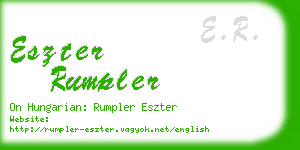 eszter rumpler business card